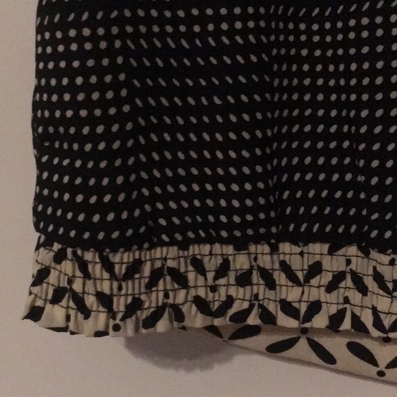 Black and cream Tie Blouse - Picture 5 of 6